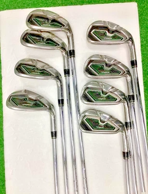 ◼️8pcs◼️ TaylorMade RBZ Iron Set 8clubs 4-9,Pw,Aw Flex Regular RBZ Steel Shaft - Immagine 1 di 4