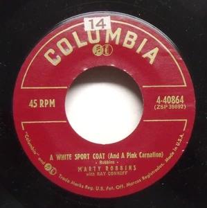 Marty Robbins - A White Sport Coat - 1957 NM Pop/Country 45 - Picture 1 of 2
