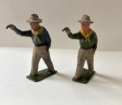 Vaquero vintage de media luna de plomo salvaje oeste/guerra civil hecho en Inglaterra años 40  Foto 1 de 4