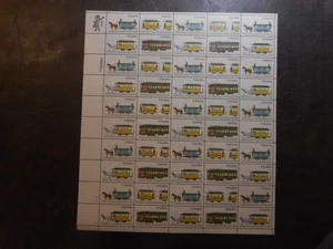 Scott 2059-62, 20 cent, Streetcars, Sheet - Picture 1 of 2