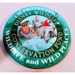 Walt Disney World - Regno Animale - Pulsante Disney Wildlife Fund - Verde - Foto 1 di 1