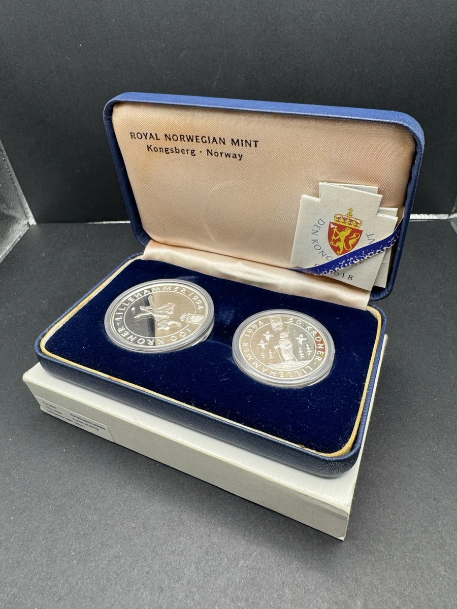 1994年　ノルウェー　リレハンメル冬季　オリンピック　銀貨セット 1994年 ノルウェー リレハンメル冬季 オリンピック 銀貨セット 1994年