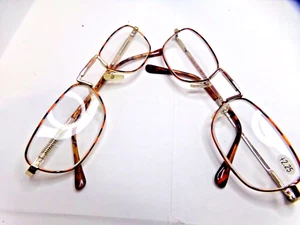 2 pair Vintage style READING GLASSES +2.25 Multitone metal Frames Men Women - Picture 1 of 4