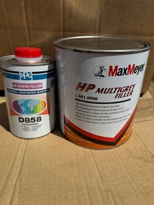 Max Meyer Primer Surtacer Kit Dark Grey 3L 8900 & 1lt D858 PPG Filler Hardener - Picture 1 of 1
