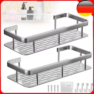 2x Duschregal ohne Bohren Duschablage Badregal Küchenregal Badezimmer Organizer - Bild 1 von 15