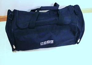BLACK CANVASS DUFFLE BAG VINTAGE #320 - Picture 1 of 5