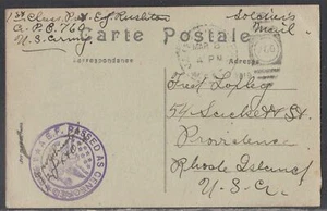 Frankreich - 8. März 1916 Amerikanischer Soldatenbrief an Staaten - Bild 1 von 2