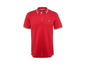 FILA MEN'S MATCHO 3 POLO (BLACK OR RED) - Picture 1 of 4