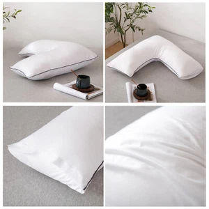 Orthopaedic V Shaped pillow Head Neck Back Support Include With Pillow Case FREE - Picture 1 of 12