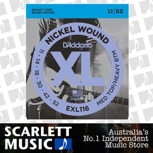 D'Addario EXL116 Medium Top Heavy Bottom Electric Strings 11-52 Daddario EXL-116 - Picture 1 of 1