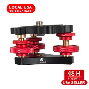US STOCK Camera Tripod Head Leveling Base Aluminum Alloy Triple-wheel Precision - Picture 1 of 6