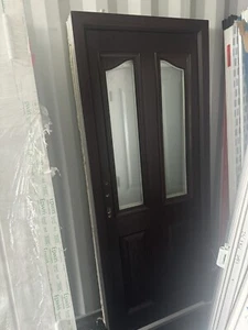 Ex Showroom Composite Front Door - Rosewood Front/white inside 845 X 2060 Mm - Picture 1 of 1