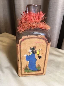 Rara Vintage Nuyens Burdeos Botella Vacía de Vidrio Asiático Francia - Imagen 1 de 6