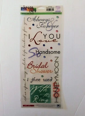 Always & Forever Journaling Scrapbook Stickers Wedding Honeymoon GF08 EK Success - Image 1 of 3