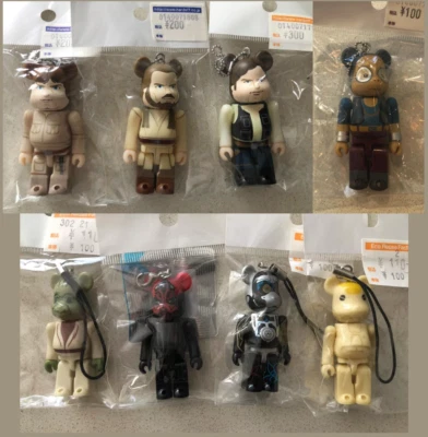 Bearbrick Starwars 8 Figures. Pepsi Key Chain Series & 100% Happy Kuji. - Image 1 of 4