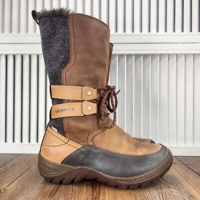 Botas de nieve Merrell Sylva para mujer 6 altas impermeables de invierno 200 g aisladas J02080 Foto 1 de 4