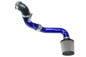 HPS Performance 837-598BL Cold Air Intake Kit Blue Cool Long Ram CAI Air Filter - Picture 1 of 5