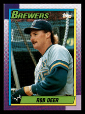 1990 Topps Rob Deer  Milwaukee Brewers #615 NM-MINT Baseball Card
