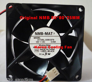 NMB 3110RL-04W-B79 Fan DC 12V 0.44A  80*80*25mm 3-Pin CASE COOLING FAN