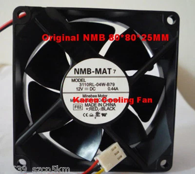 NMB 3110RL-04W-B79 Fan DC 12V 0.44A  80*80*25mm 3-Pin CASE COOLING FAN - Image 1 of 4