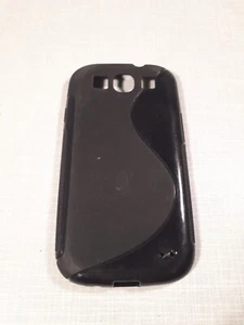 Handy Hülle für Galaxy S3 Cover Case Schutz Slim Silikon Schwarz - Bild 1 von 2