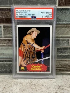 PSA/ADN 100% Auténtico Automático 'COWBOY' BOB ORTON 2012 Topps Leyendas de la WWE - Imagen 1 de 3