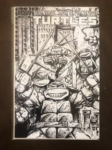 TMNT Teenage Mutant Ninja Turtles #4 Eastman B&W Sketch Variant - Bild 1 von 2