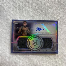 2019 Topps UFC Museum Card Hakeem Dawodu Signature Swatches Relic Auto 132/160