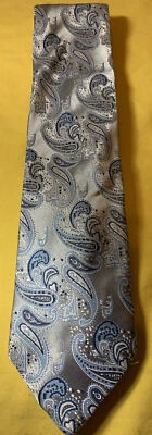 HERMOSA CORBATA SEAN JOHN PAISLEY NEGRA PLATEADA Foto 1 de 4