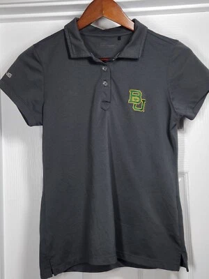 Camisa Polo Ping Mujer Pequeña Baylor Bears Gris Manga Corta Logo BU Golf Foto 1 de 4