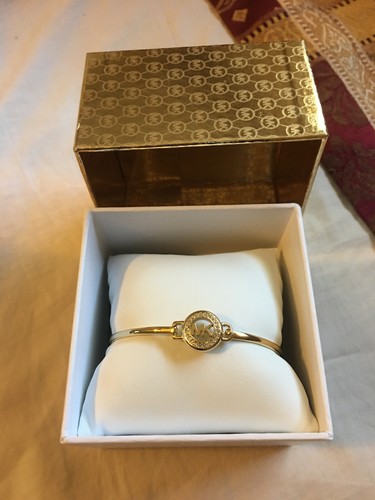 MICHAEL KORS Bracciale Michael Kor MK Logo Oro Nuovo Etichette Scatola