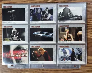 Battlestar Galactica Premiere Hrsg. Sammelkarten komplettes Basisset (72) in Seiten - Bild 1 von 7