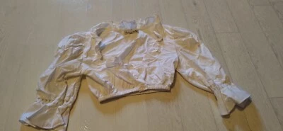 Trachtenbluse von Stockerpoint Damen Größe 36 weiß Halbarm Dirdl Rüschen - Bild 1 von 3