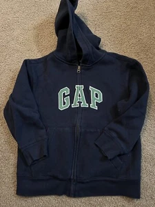 GAP Full Zip Jacket hoodie Size 6-7 Navy - Picture 1 of 3