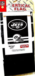 NEW YORK JETS 27 INCHES BY 37 INCHES VERTICAL NFL FLAG BANNER BY WINCRAFT SPORTS - Picture 1 of 2
