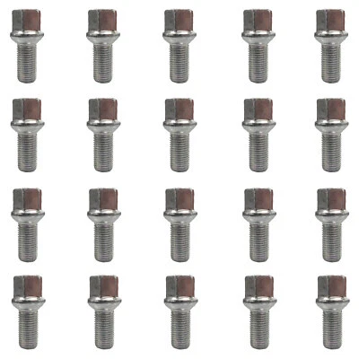 20 Boulons Vis de roue spherique M12x1,5 28mm Audi Mercedes-Benz Smart VW - Photo 1/4