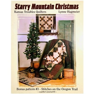 Starry Mountain Weihnachten Quilt MUSTER Stiche auf Oregon Trail Kansas Probleme - Bild 1 von 9