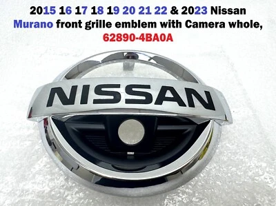 Nissan Murano 2015 16 17 18 19 20-2023 emblema delantero con cámara spot 62890-4ba0a Foto 1 de 4