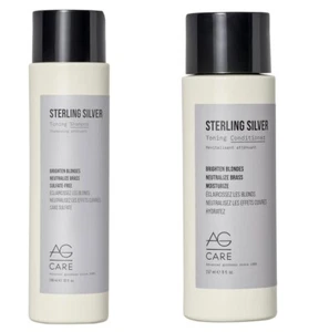 AG HAIR CARE Sterling Silver Toning Shampoo & Conditioner Set -Sulfate Free-NEW! - Picture 1 of 4