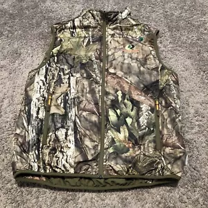 Mossy Oak Break Up Camo Reversible Vest Men Size L 3M Thinsulate Puffer Hunting - Picture 1 of 11