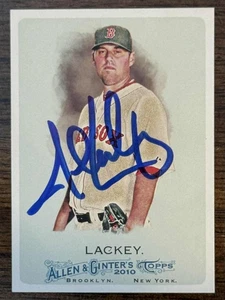 RARE JOHN LACKEY 2010 Topps Allen & Ginter's #35 RED SOX SIGNED/AUTO JSA COA - Picture 1 of 2