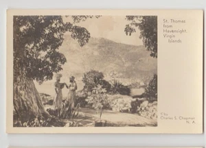 2 WOMEN From HAVENSIGHT St Thomas US Virgin Islands Art View Card Blank Back - Picture 1 of 2