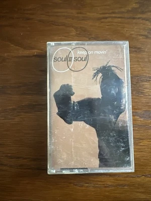 Soul II Soul Keep On Movin’ Cassette Tape 1989 Electronic Funk Soul Hip Hop Seal - Image 1 of 4