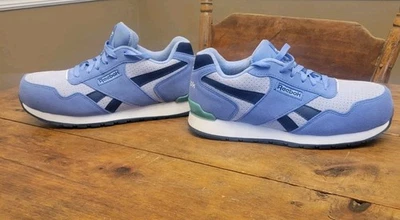 Reebok Harman Composite Toe Sneakers, Blue Suede, Gen.  Women's 8.5 W - Image 1 of 4