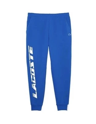 Lacoste Slim Fit Oversized Blue Logo Branded Trackpants Size XL Cotton Blend NWT - Image 1 of 4