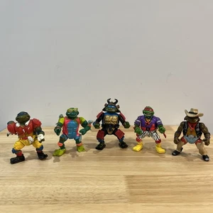 TMNT Teenage Mutant Ninja Turtle Vintage Actionfigur Lot Surfer Rocker Cowboy - Bild 1 von 12