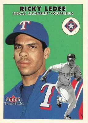 2000 Fleer Tradition Update Ricky Ledee Texas Rangers #U123 - Image 1 of 2