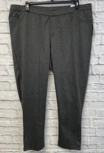 CATHERINES Pull on Pants womens 2X Black Gray houndstooth NEW elastic waist - Picture 1 of 11