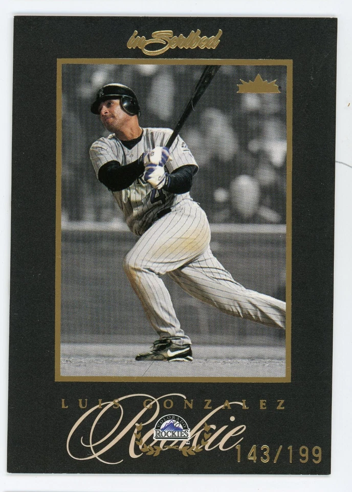 2004 Fleer Inscribed Luis Gonzalez Black Parallel #87 #143/199 Rockies - Image 1 of 1