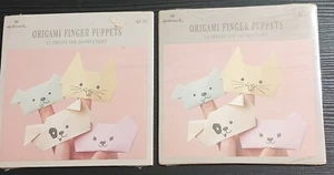 Hallmark Orgami finger puppets 2 KITS Sealed. 12pc EACH - Picture 1 of 8